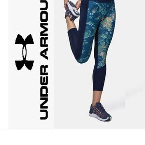 NEW 2-Sided Reversible HeatGear Crop Compression Leggings UA Under Armour S